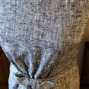 CRAZY FLECK! 1950's Salt & Pepper Summer Wiggle Pinup Dress